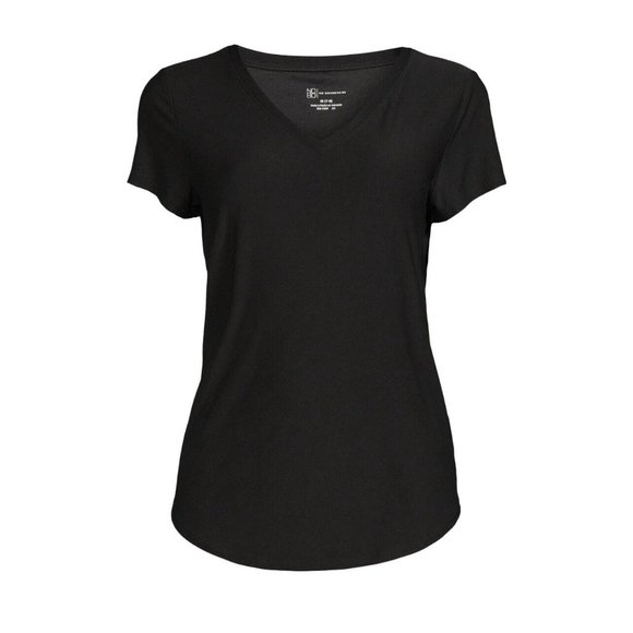 NWT Juniors' Large V-Neck T-Shirt with Short Sleeves - Picture 3 of 3